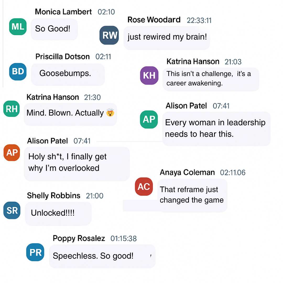 Live chat reactions from attendees