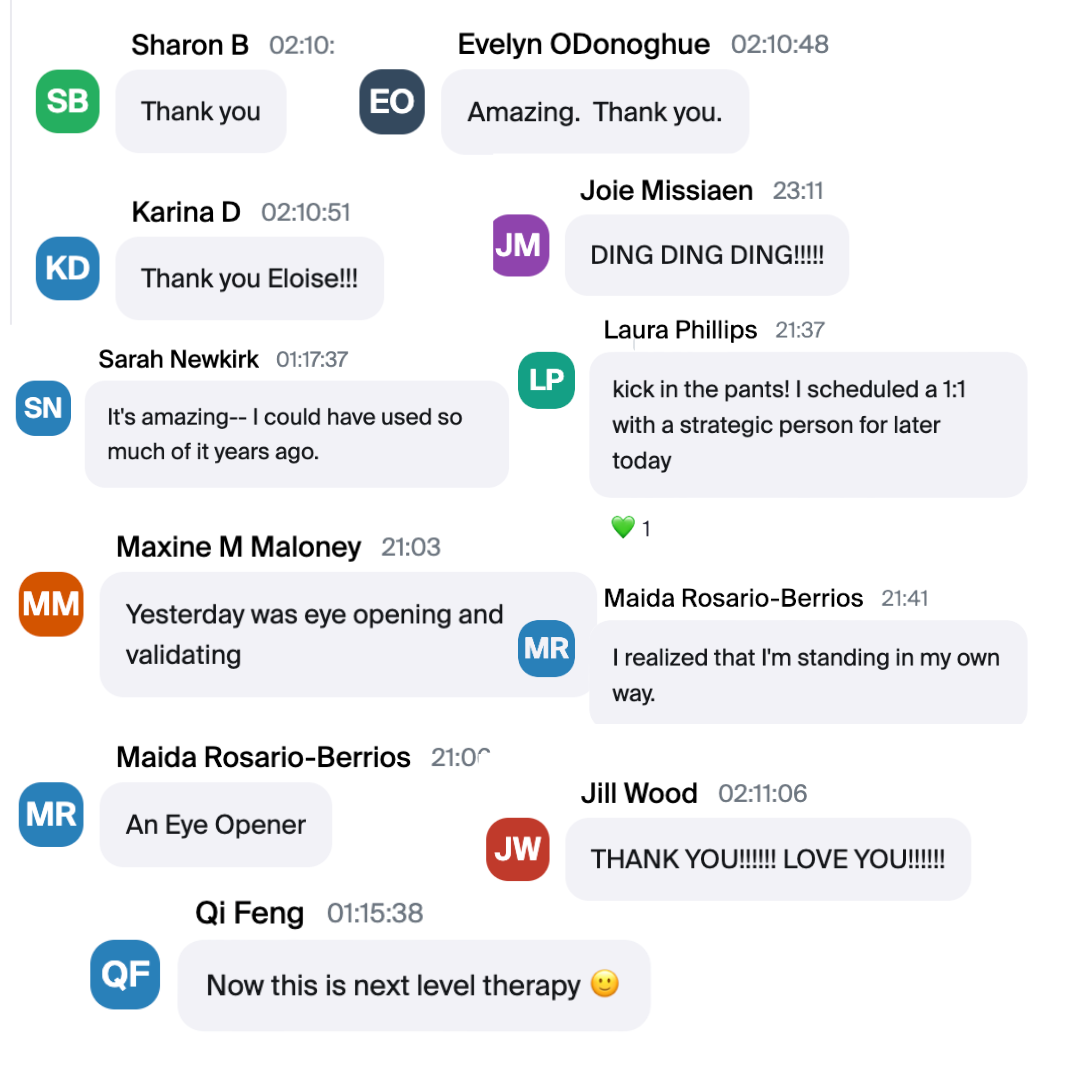 Live chat reactions